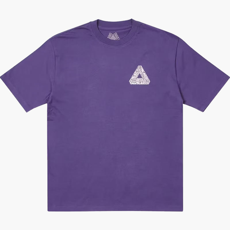 Palace Tri-Text Tee Purple