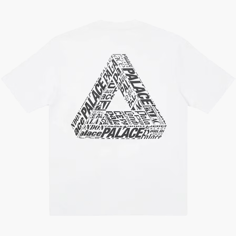 Palace Tri-Text Tee White Rückseite