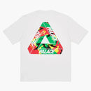 T-shirt palazzo tri-camo bianco