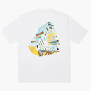 T-shirt palazzo tri-crome bianco