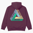 Palace Tri-dart Hood Burgundy