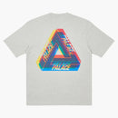 Palace Tri-Ferg Color Blur T-shirt Gray Marl