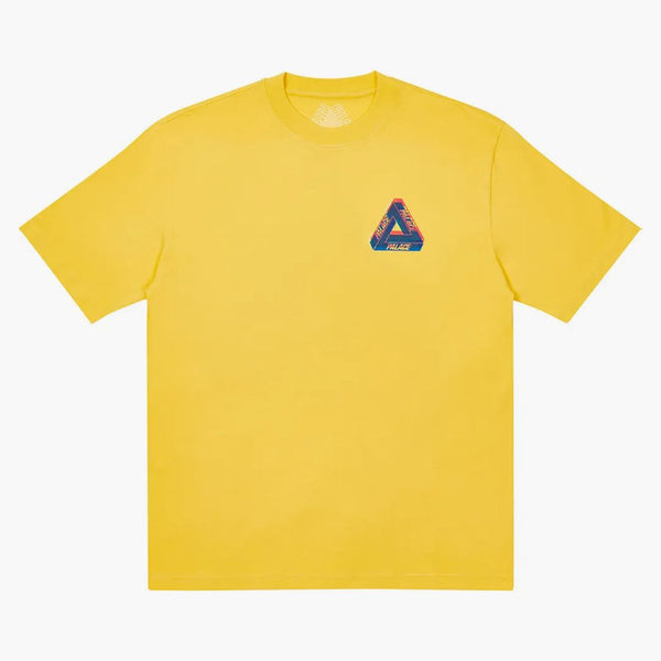 Palace tri-ferg färg oskärpa t-shirt blekgul