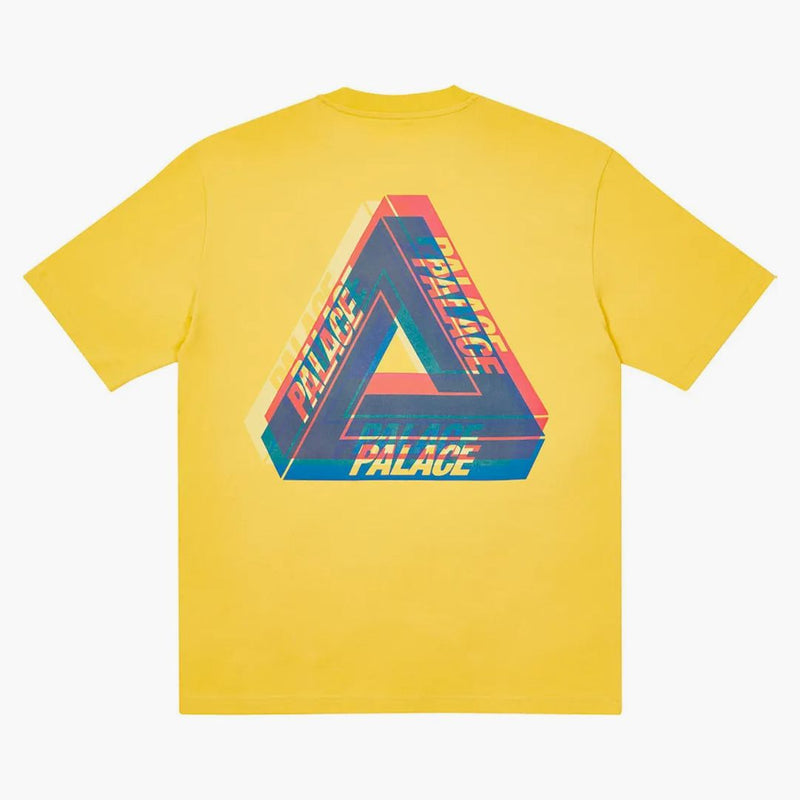 Palazzo Tri-Ferg T-shirt Blur Blur Giallo pallido