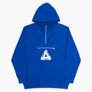 Palace Tri-Ferg Half Zip Hood Blue/White