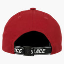 Palacio tri-ferg parche de 6 panel rojo oscuro