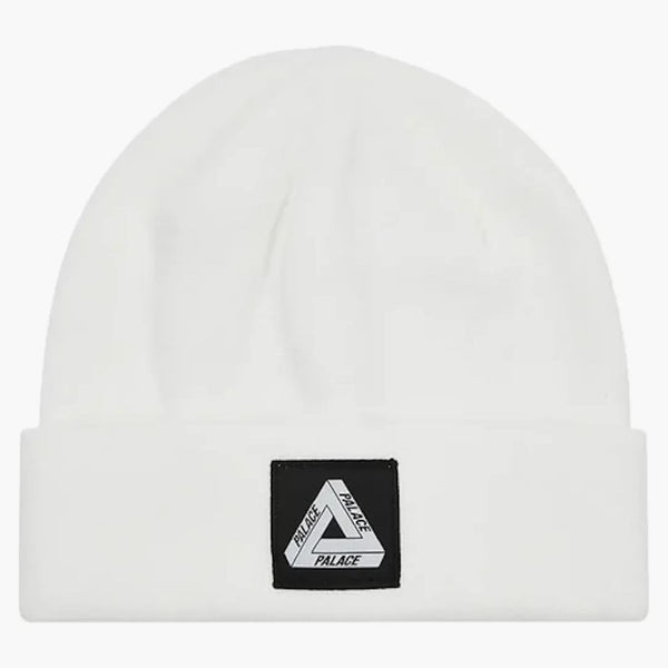 Palace Tri-Ferg Patch Beanie (FW22) White