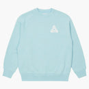 Palace Tri-Ferg Slub Crew Light Blue