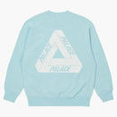 Palace Tri-Ferg Slub Crew Light Blue