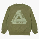 Palace Tri-Ferg Slub Crew Olive