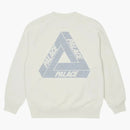 Palace Tri-ferg Slub Crew White
