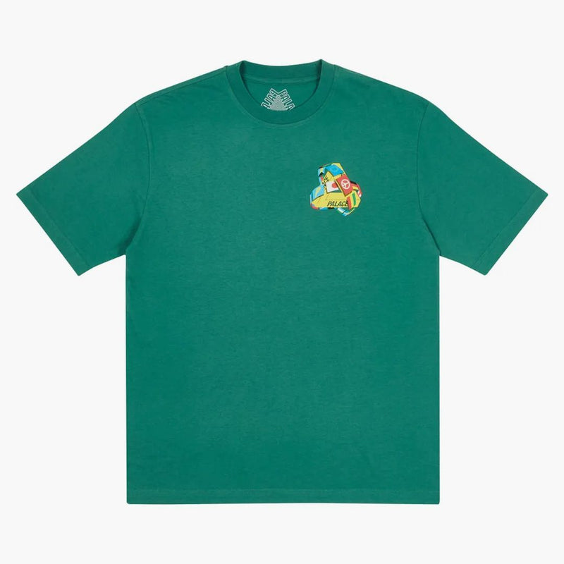 T-shirt palazzo tri-flag verde