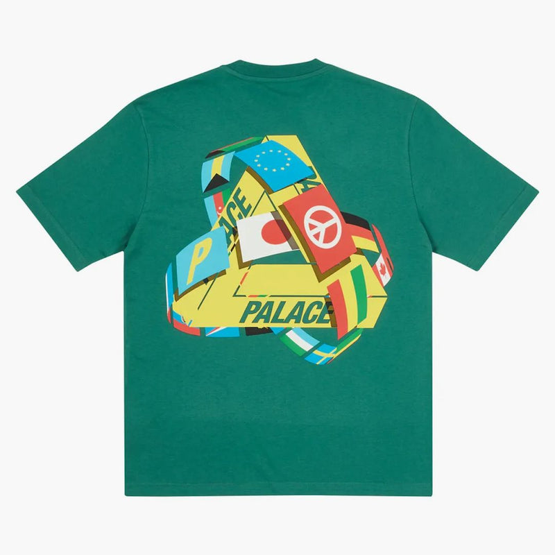 T-shirt palazzo tri-flag verde