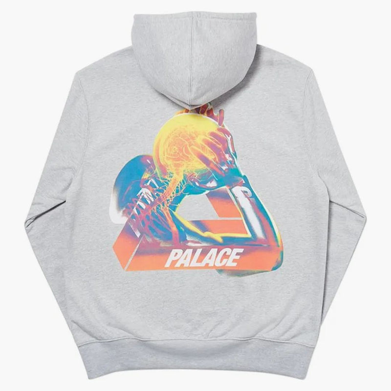Palace Tri-gaine Hood Grey Marl