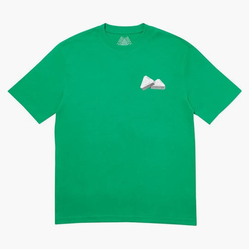 T-shirt palazzo tri-gaine verde
