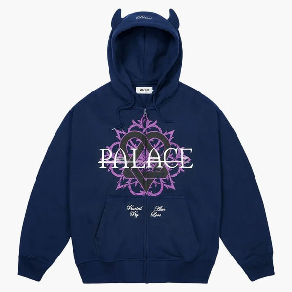 Palace Tri-gram Hood Navy