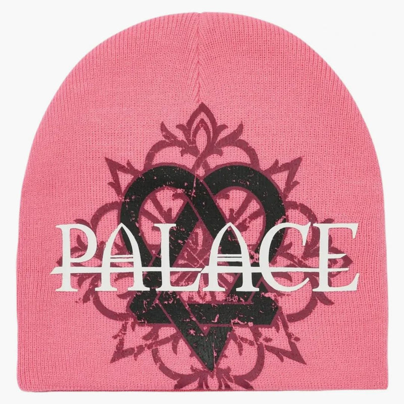 Palace Tri-gram Nein Cuff Beanie Pink