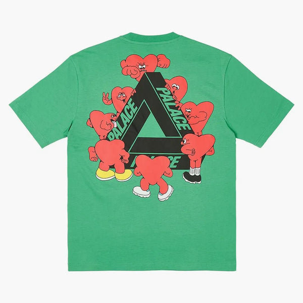 Palats tri-hearts t-shirt ärtgrön
