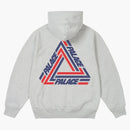 Palace Tri-Line Hood Gray Marl