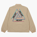 Palace Tri Outline Coach Jacket Tan