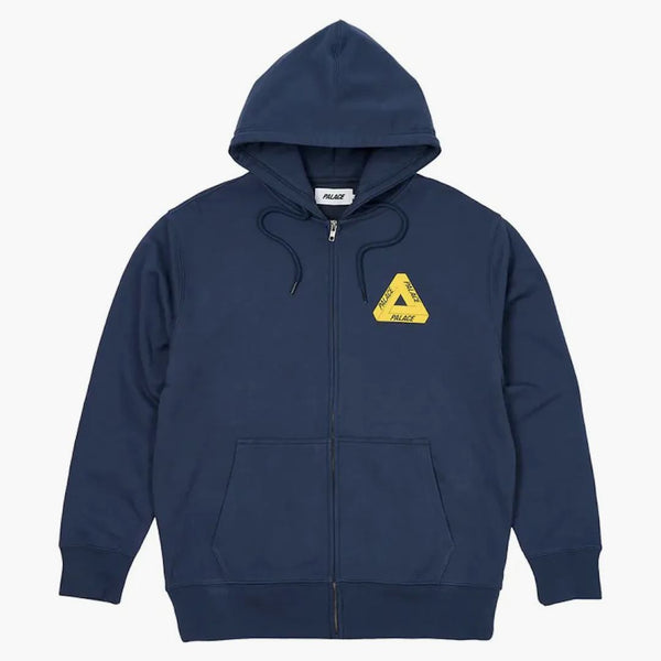 Palác Tri-Puff Print Zip Hood Navy