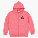 Palace Tri-puff Print Zip Hood Pink