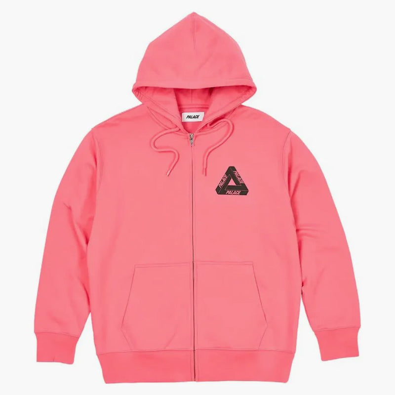 Palace Tri-Puff Print Zip Hood Pink