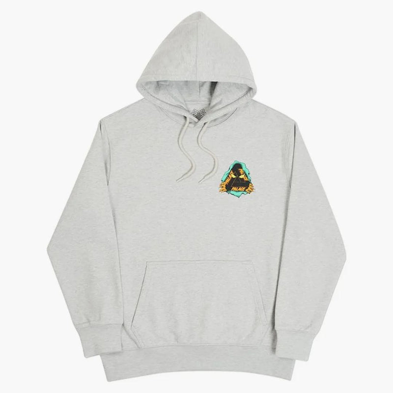 Palác Tri-Purpper Hoodie Grey Marl