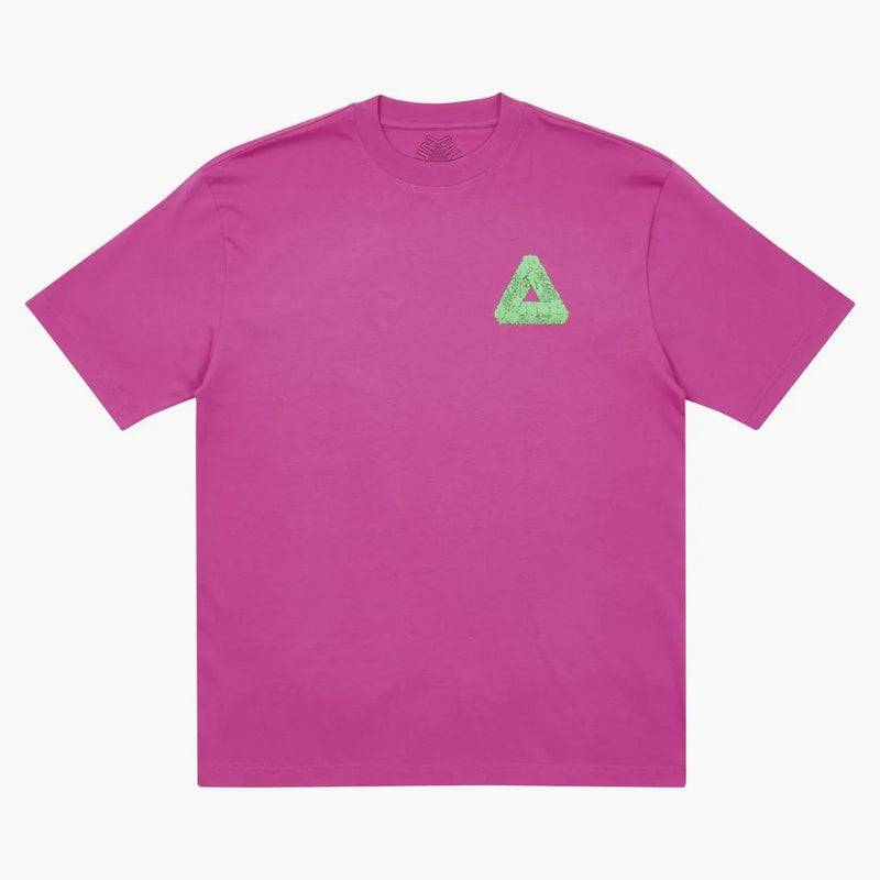 T-shirt tri-lime palazzo rosa