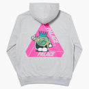 Palace Tri-Smiler Hood Grey Marl