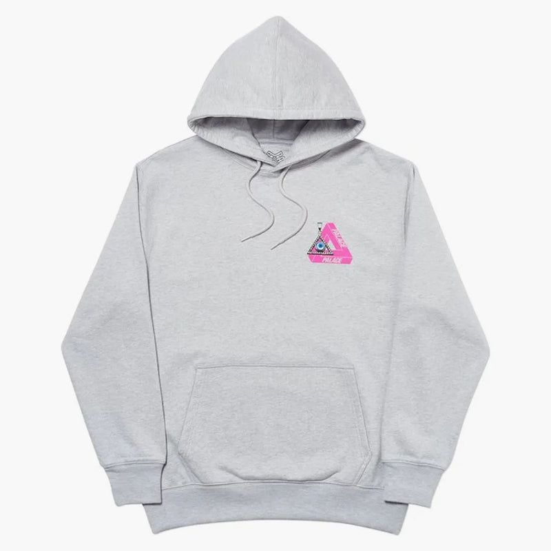 Palace Tri-smiler Hood Grey Marl