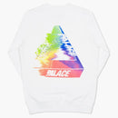 Palace Tri-Smudge Crew White