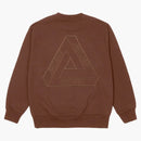 Posádka Tri-Stitch Crew Brown Brown
