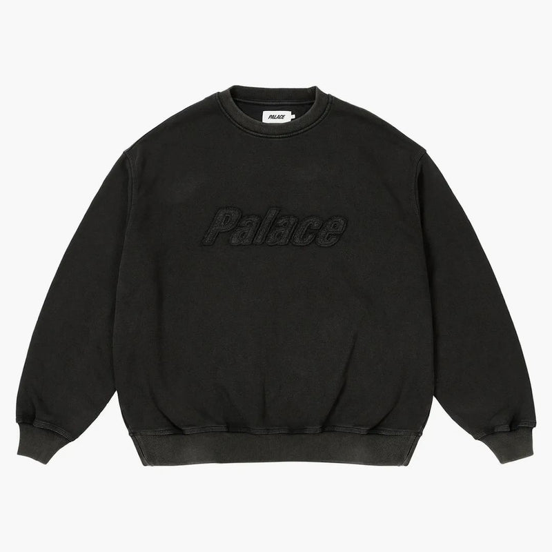 Palace Triple Stitch Crew Pigment Black