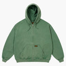 Palace Triple Stitch Zip Hood Pigment Green