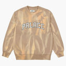Palace Try-Dye Crew Beige/White