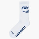 Palace x Umbro addestramento calzino bianco