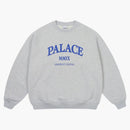 Palace Unitas Oversized Crew Grey Marl
