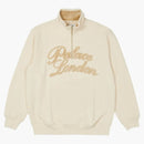 Palace Velor 1/4 ZIP JACKET ECRU