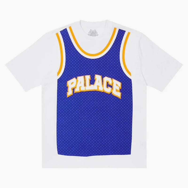 T-shirt del giubbotto di palazzo bianco