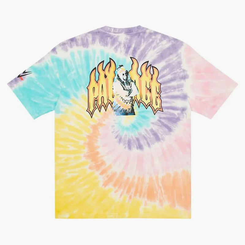 Palace x WWE t-shirt tie-dye