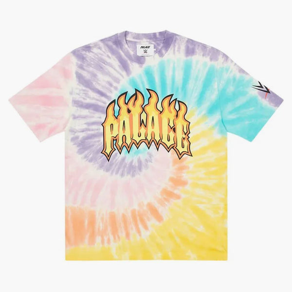 Palace x WWE t-shirt tie-dye