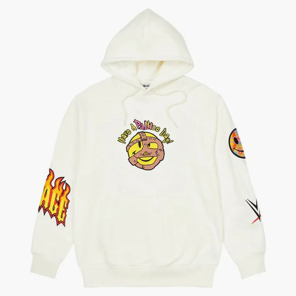 Palace x WWE Love Hood White