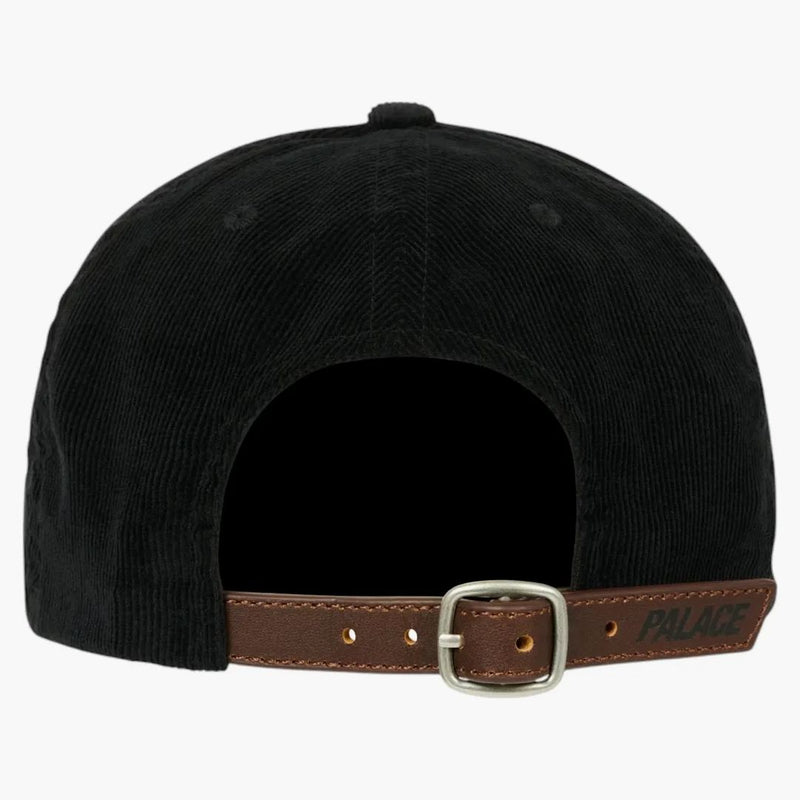 Palace Washed Cord 6-Panel Black