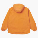 Giacca di cotone lavata a palazzo arancione