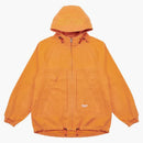 Giacca di cotone lavata a palazzo arancione