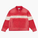 Palace Washed Moto Jacket Truest Red