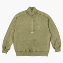 Palace Washed Terry 1/2 Zip Funnel Deep Green