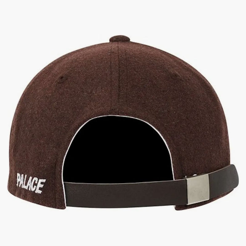 Palace Weed Bulldog Wool 6-Panel Brown
