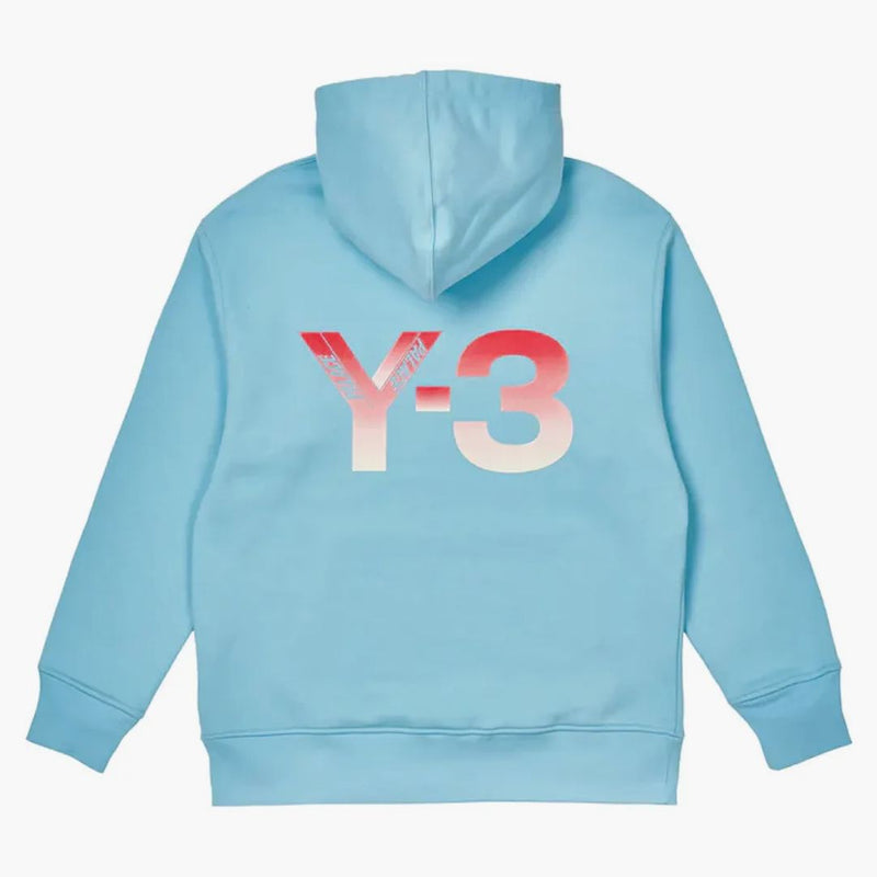 Palace Y-3 Logo Hoodie Blue